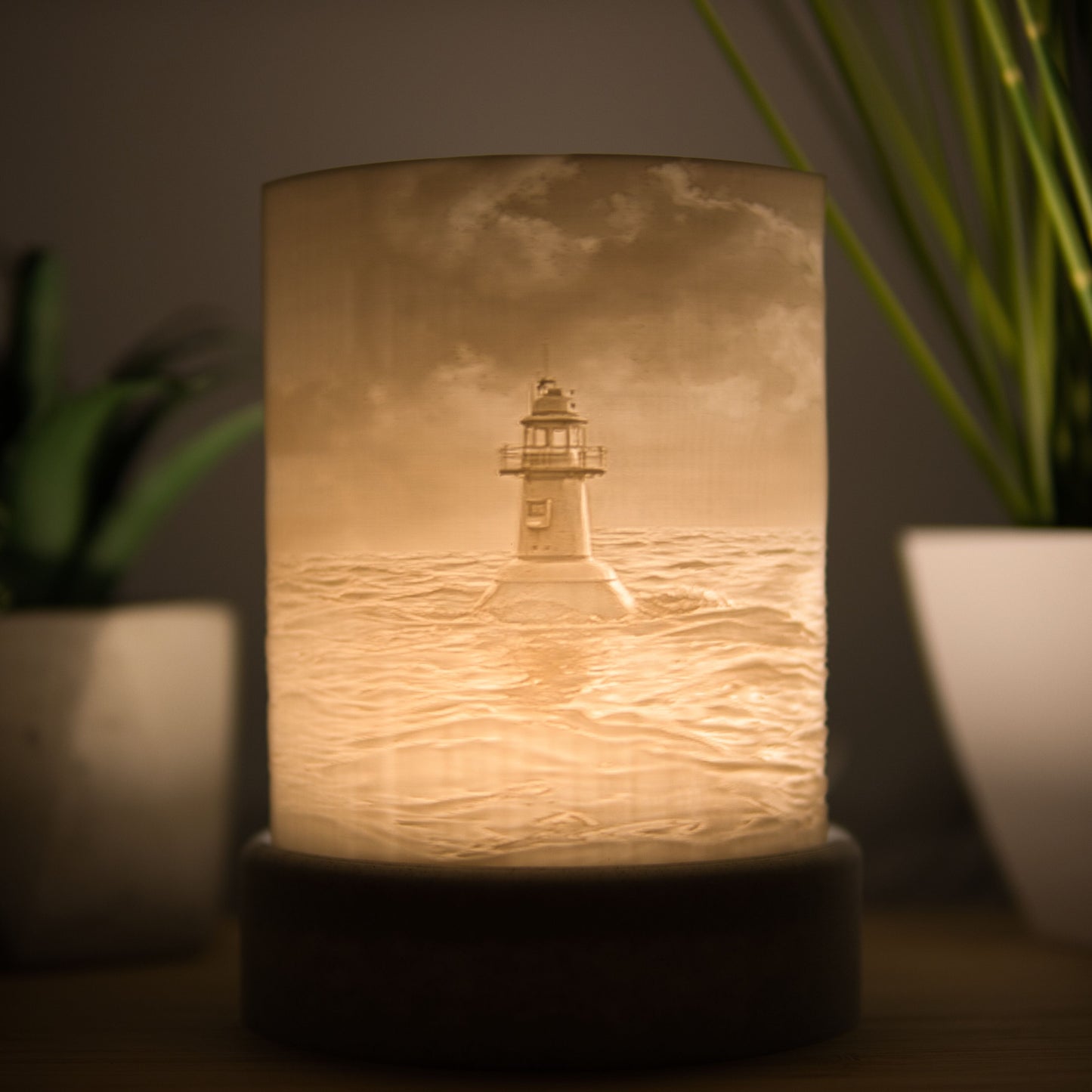 Lithophane Komplettset halbrund - Boje