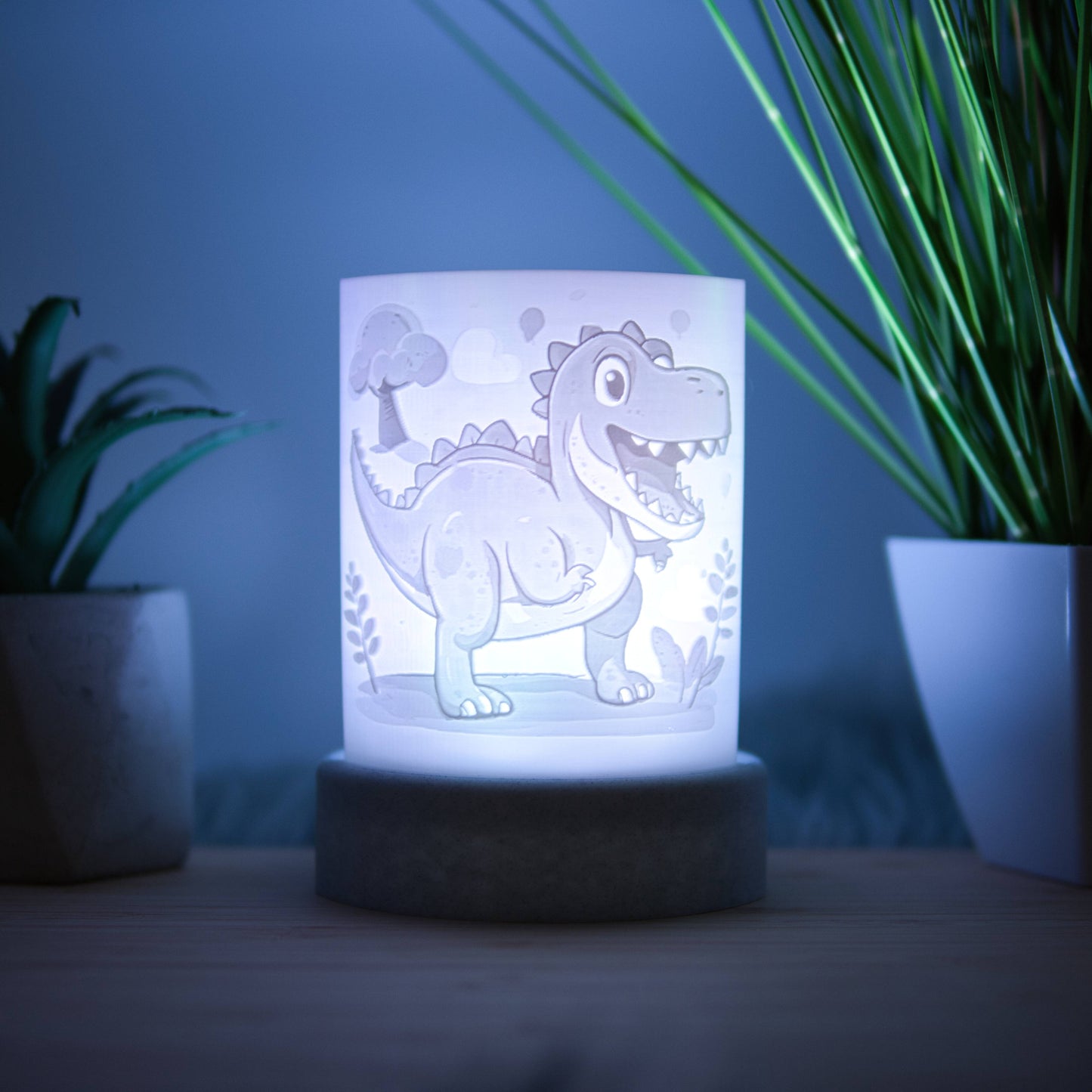 Lithophane Komplettset halbrund - T-Rex