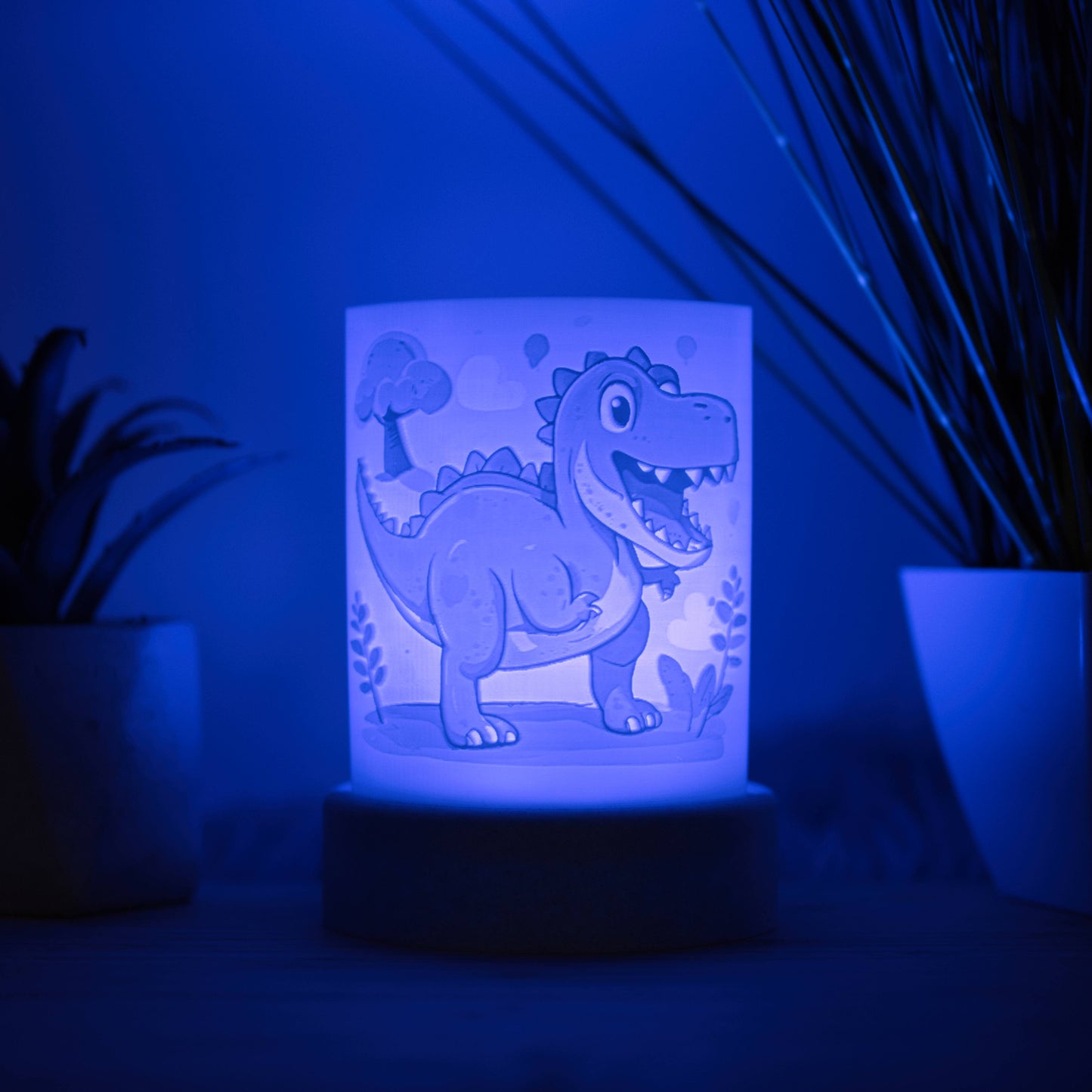 Lithophane Komplettset halbrund - T-Rex